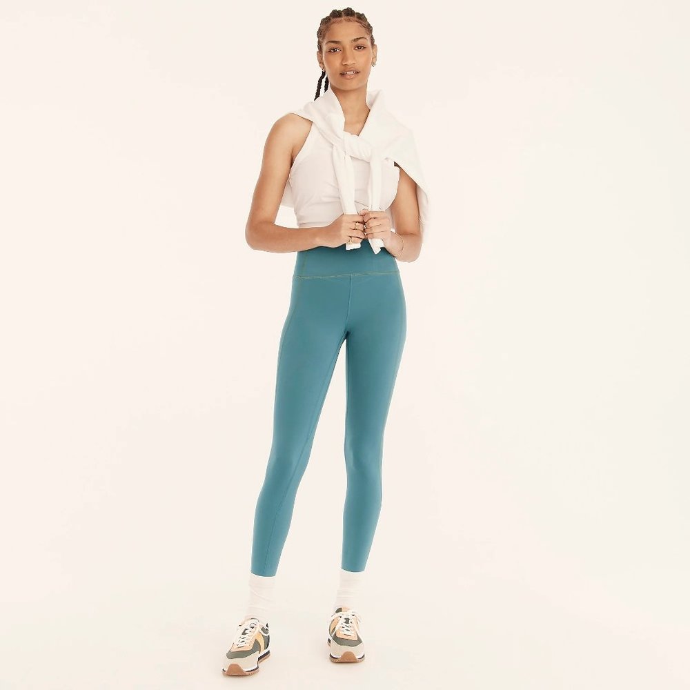 J. Crew CloudStretch High-rise Leggings Green M